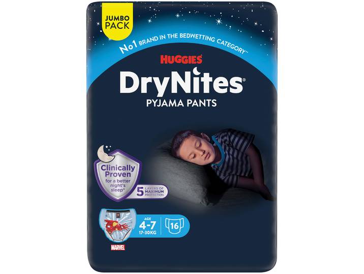 Huggies DryNites Boy 4-7 Jahre 17-30 kg 16 Stück