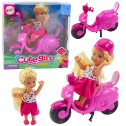 Mini-Puppen-Set, Puppen-Roller-Helm, Rosa