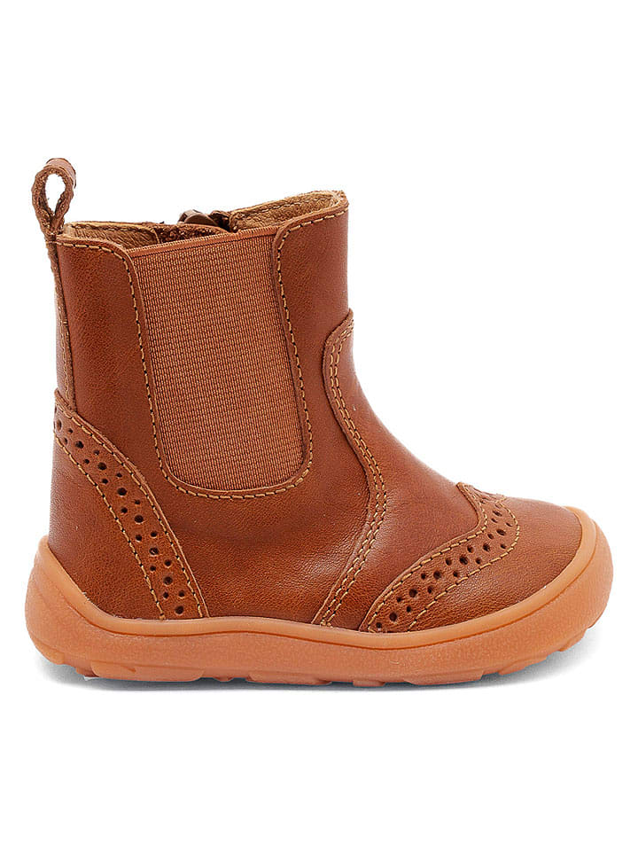 bisgaard Leder-Chelsea-Boots in Hellbraun - 30
