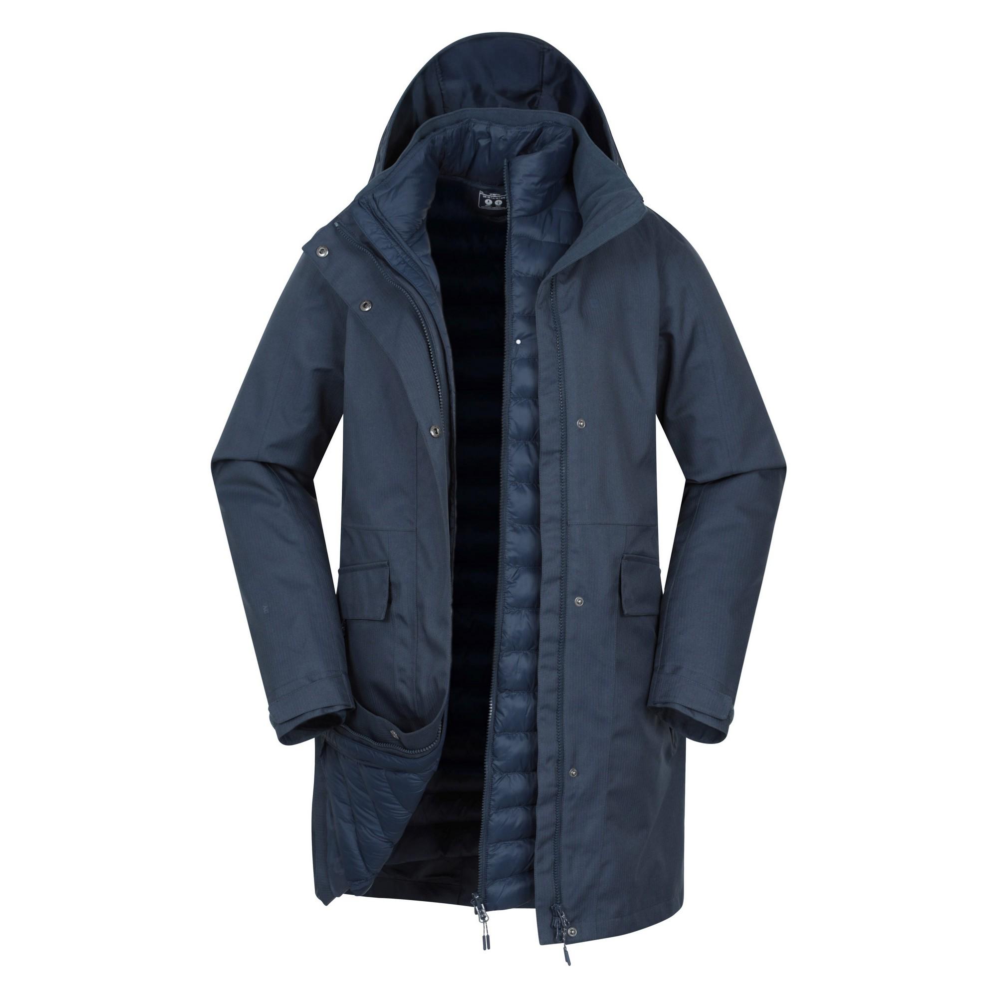 Mountain Warehouse Dames 3-in-1 Waterdichte Jas (Blauw)