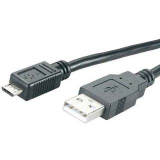 MediaRange USB-Kabel für Smartphones (USB/MicroUSB)1.2m schwarz