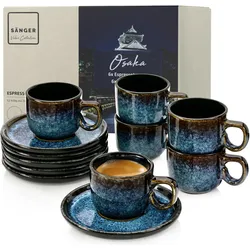 Sänger Geschirr, Tasse, Espressotassen Osaka (80 ml, 6x)