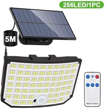 Uplift Essentials Solar Motion Sensor Wall Light 328 348 LED Outdoor Waterproof 256led