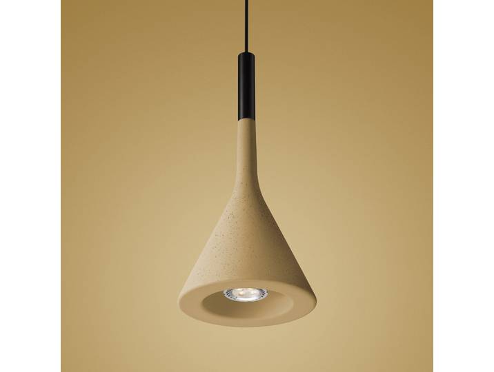 Aplomb Suspension GU10 Yellow - Foscarini - Cuisine - Design - Béton - À ampoule unique