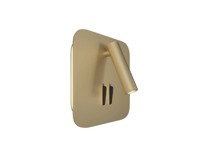 Quadratische Flexible LED-Wandlampe „IOS“ Gold Maytoni