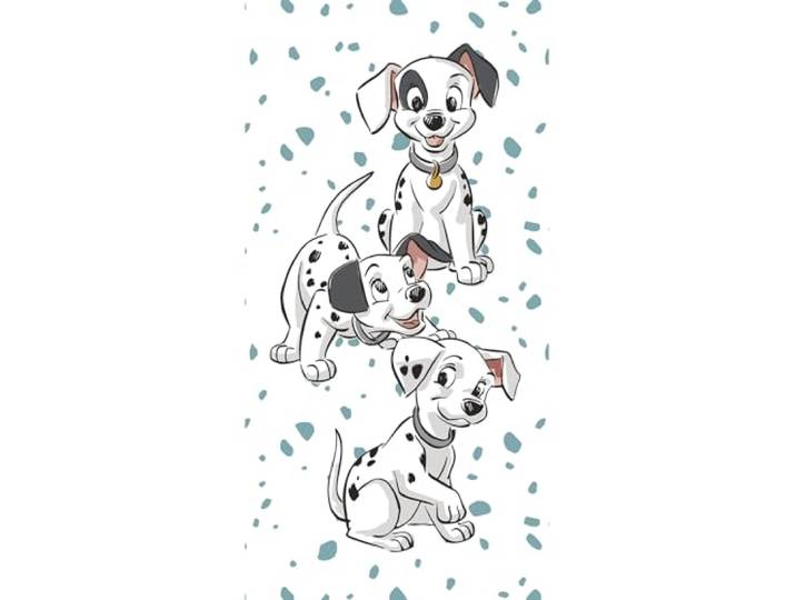 Jerry Fabrics Disney 101 Dalmatiërs Geluksbadhanddoek Strandlaken 70 x 140 cm