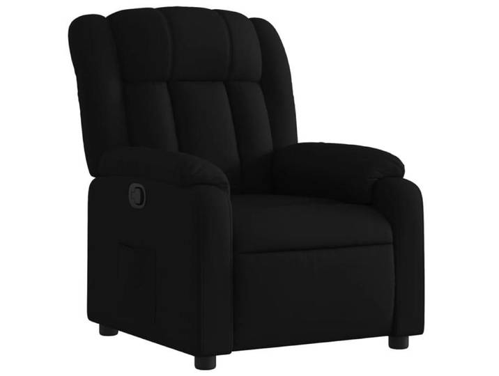 Noir Fauteuil inclinable en tissu noir - Fauteuil/Chaise LV3191