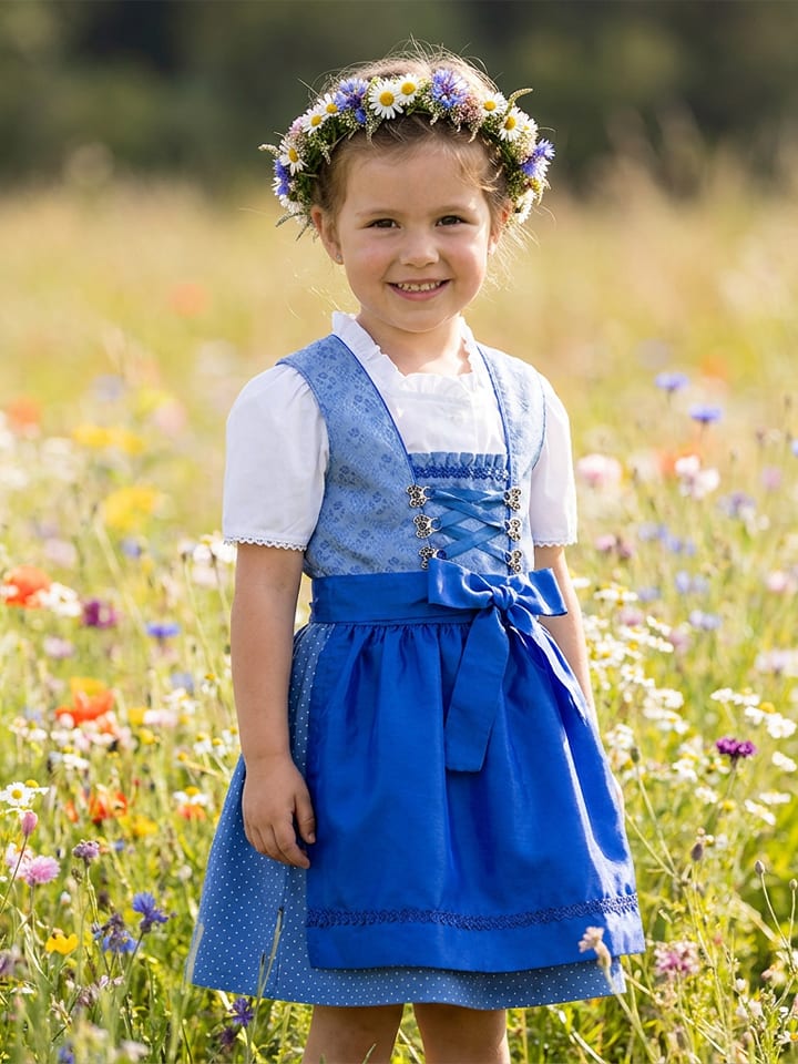 Isartrachten Dirndl in Blau - 134