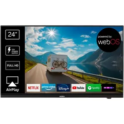 Reflexion LDDX24IBT LED-Smart TV Fernseher mit DVD-Player Full HD 12V / 24V / 240V schwarz 24 Zoll