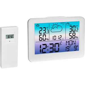 TFA Wetterstation 35.1175.02, METEO SKY, Funk, digital, mit Außensensor, Wettervorhersage, Farbdisplay & 5 Messwerten