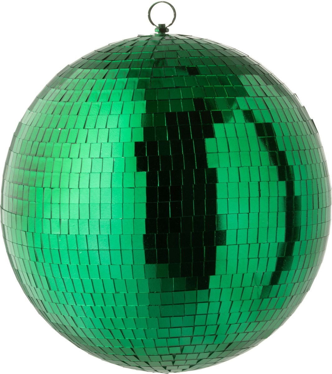 J-Line Discobal Spiegel decoratie - smaragdgroen - medium