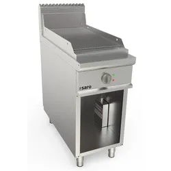 Saro Elektrogriddleplatte 400Mm Breit Stand Gerillt Modell Lq / Fte2Bar