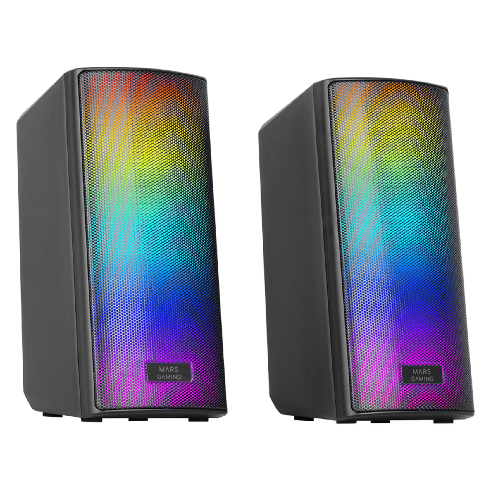 Mars Gaming Enceintes Bluetooth Ms-Rgb2 (Noir) (MSRGB2)