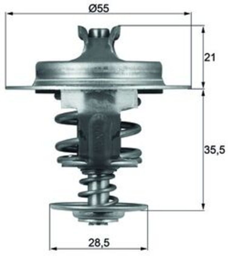 Thermostat d'eau MAHLE TX 67 83D