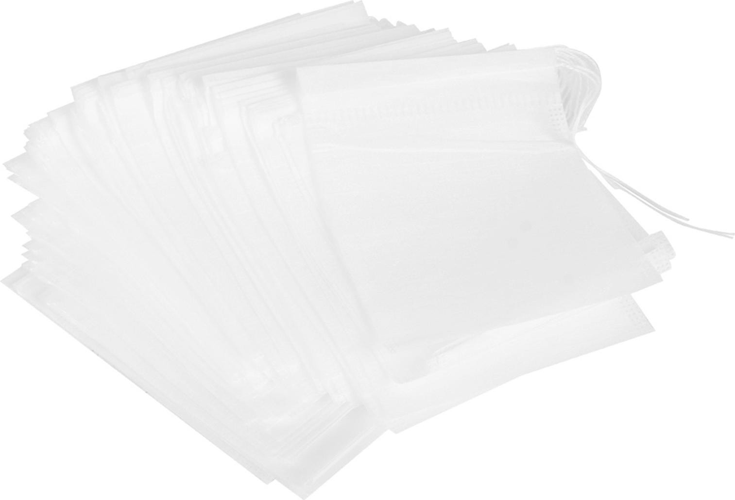 Cocosity 100 stuks wegwerp theezakjes, 7x9 cm, veilige filterzakjes voor theebladeren