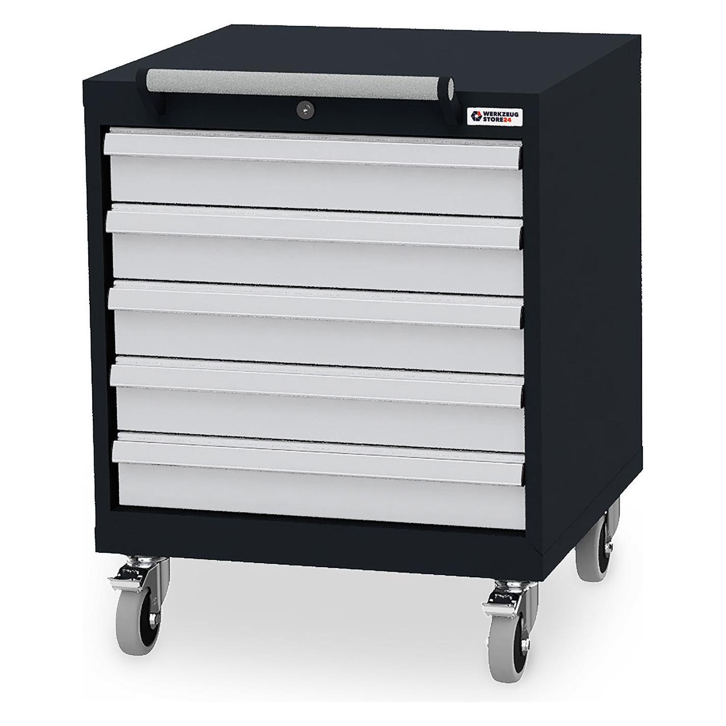 Werkzeugstore24 Mobiler Schubladenschrank B x T x H 600 x 575 x 790 mm - -100187 (60 cm, 79 cm) (WS24-100187)