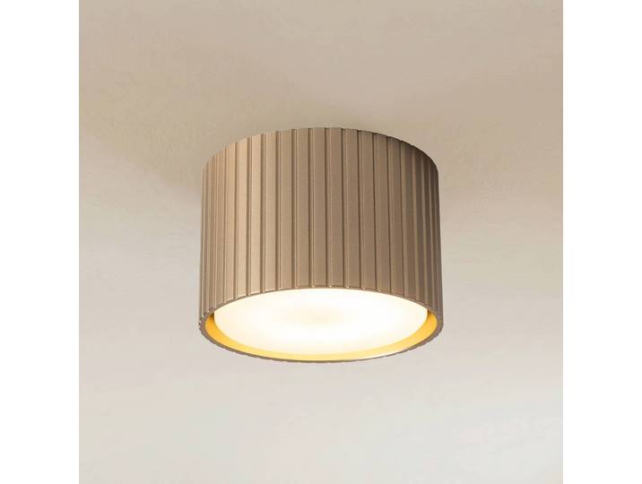Downlight Ferro, beige, Kunststoff, 6 cm hoch, GX53 Ferro TK Lighting, dimmbar, creme / amber, für Wohn- / Esszimmer, Kunststoff, Modern, Downlights