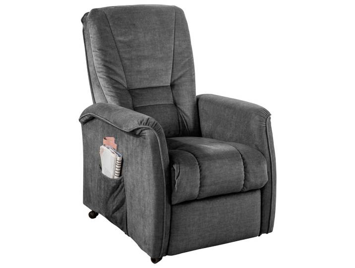 Relaxsessel Harry Dunkelgrau Velours