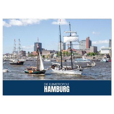 Die Elbmetropole Hamburg (Wandkalender 2026 DIN A2 quer), CALVENDO Monatskalender