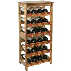 Relaxdays, Weinregal, Weinregal (24 Flaschen, 24 x 36 x 82 cm)