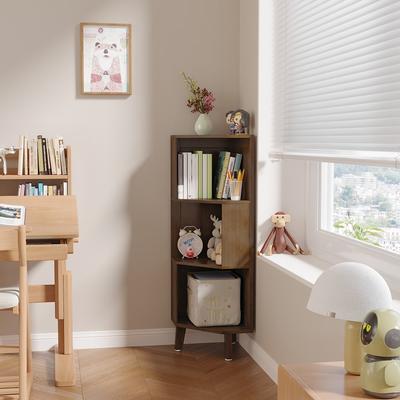 BALANBO "Kids Bookshelf, Premium Corner Bookshelf, Children Book Rack, Bookcase - 22"" x 13.8"" x 45.3"""