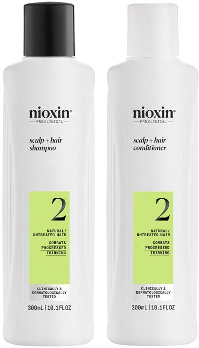 Nioxin Systems Shampoo, System 2 300ml & Systems Conditioner, System 2