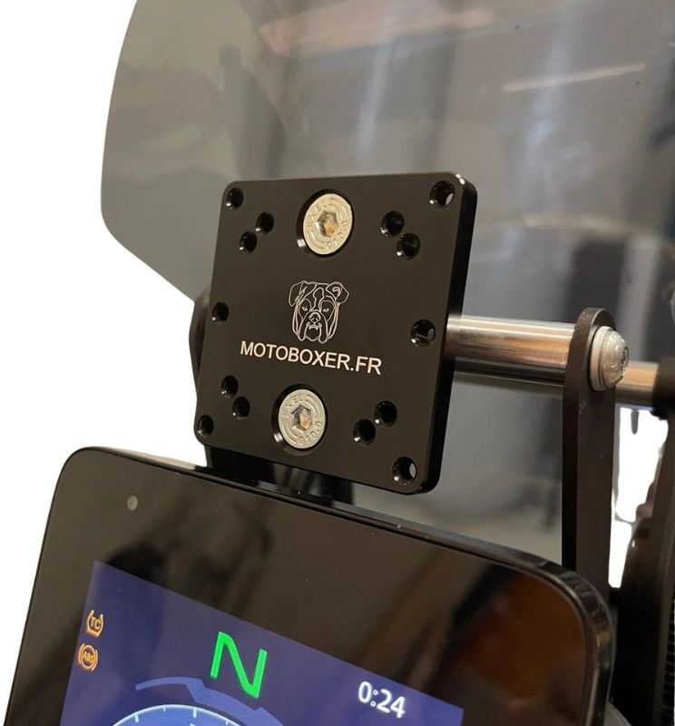 Support GPS Motoboxer AMPS pour guidon 22mm