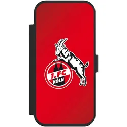 Nivocase Klapphülle für Apple iPhone Air Handyhülle aus Kunst Leder NIVOflip schwarz 1. FC Köln EffZeh (Apple iPhone Air), Smartphone Hülle, Schwarz