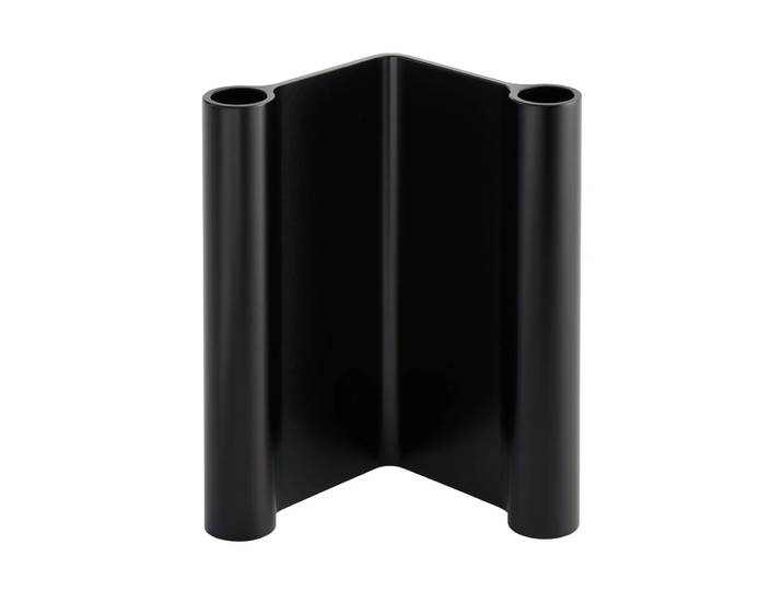 Muuto Paire de bougeoirs, 18 cm Black
