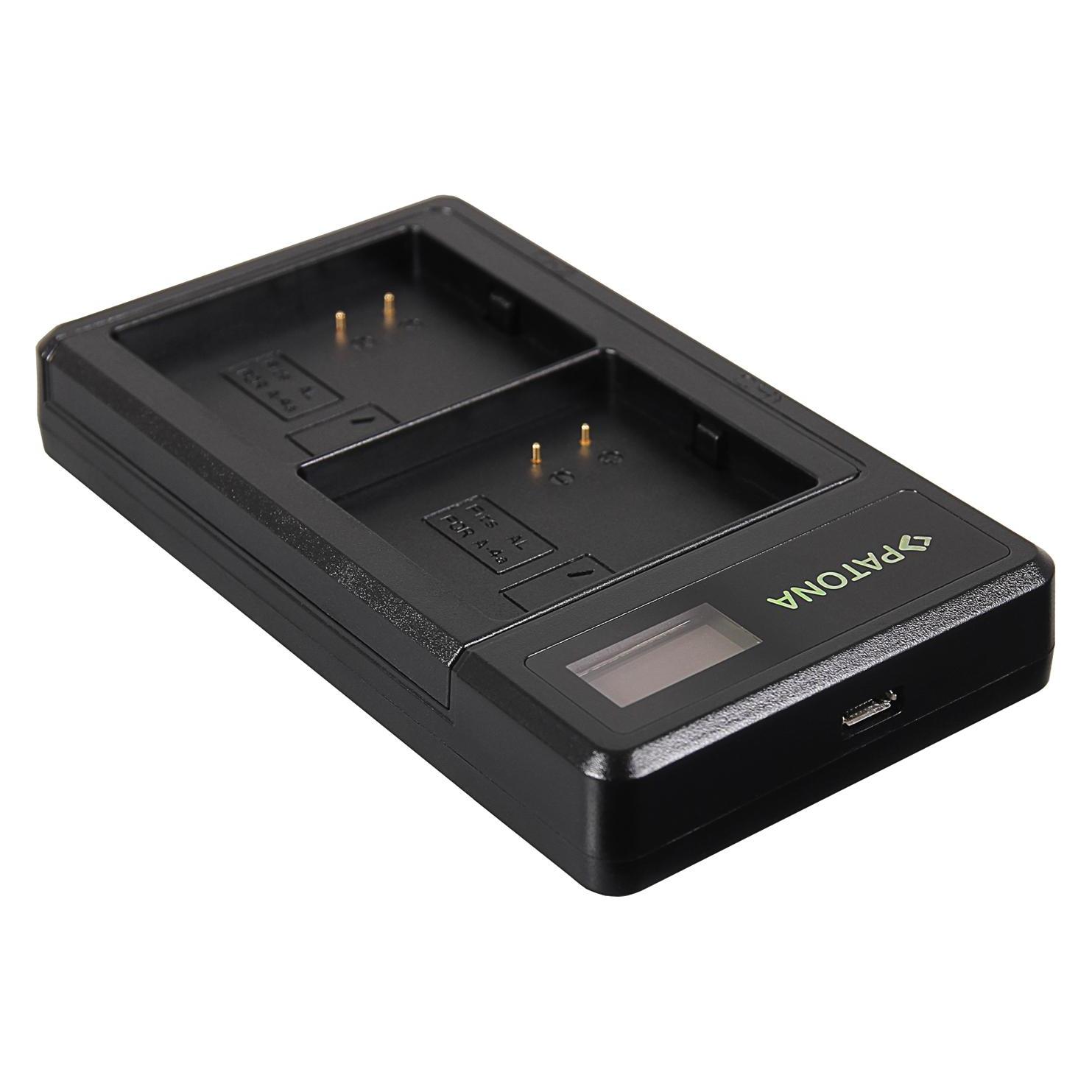 Patona Dual LCD USB Ladegerät f. Arlo Ultra A-4A A4A (Kamera Akku Ladegerät) (33383650)