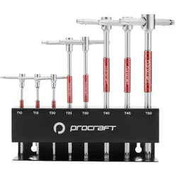 PROCRAFT Torx Set T-Handle mit Wandhalterung