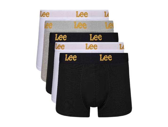 LEE Innes boxershort - zwart/wit/gemêleerd grijs - maat L