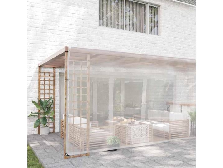 vidaXL Bâche transparente avec œillets 6x10 m polyéthylène