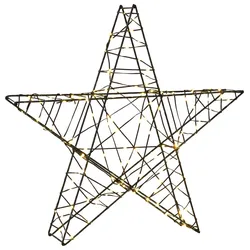 vidaXL 3D-Weihnachtsstern 120 LEDs Warmes Weiß 55 x 53,5 x 10 cm 42049711