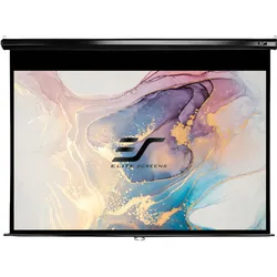 Elite Screens Manual (150", 16:9), Leinwand, Schwarz