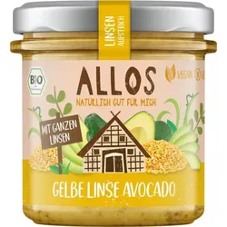 Allos Linsen-Aufstrich Gelbe Linse Avocado bio