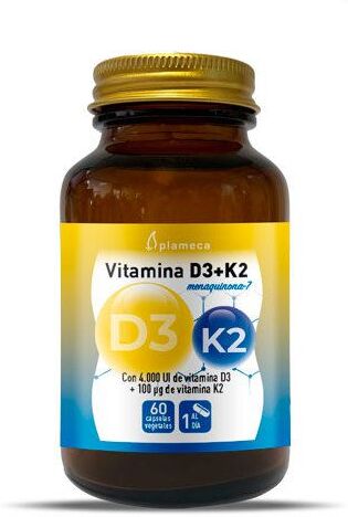 Plameca Vitamin D3 + K2 60 Vegetable Capsules