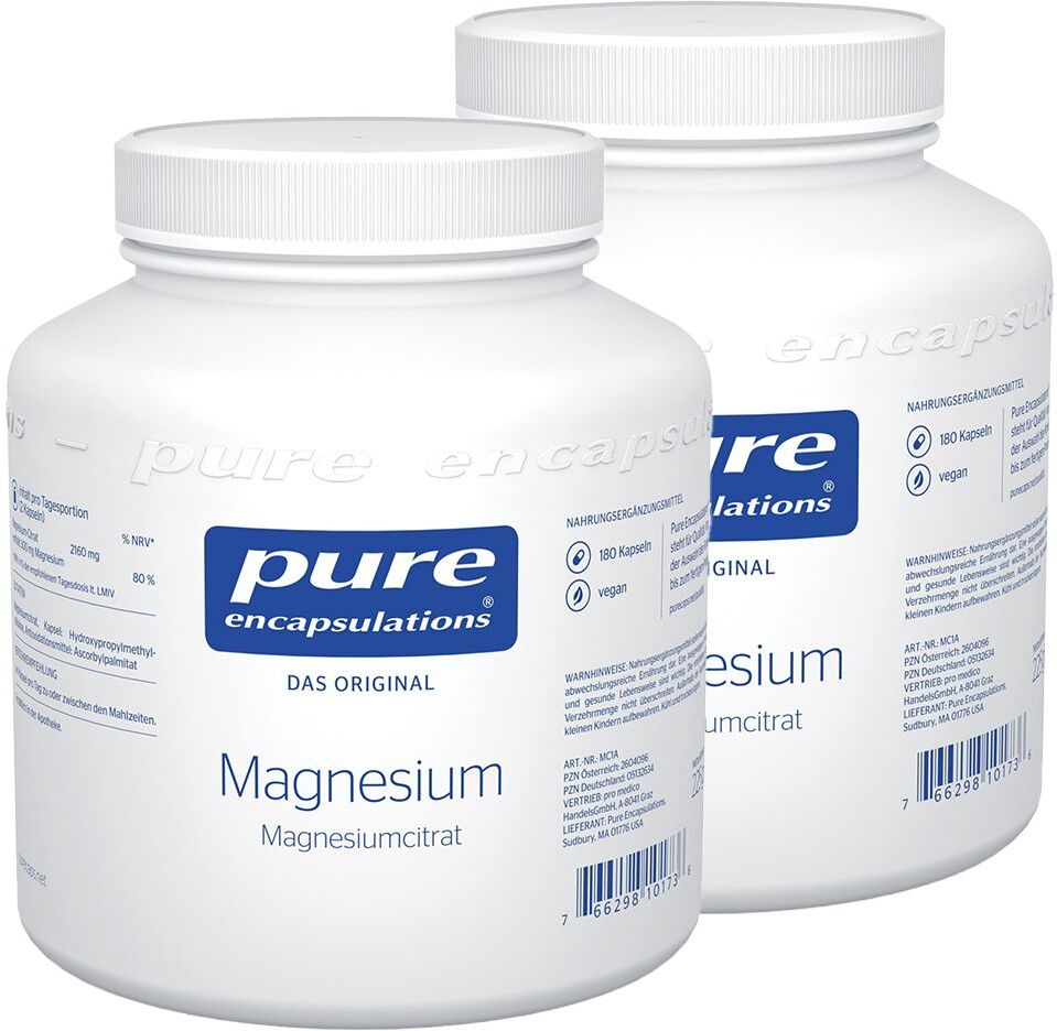 Pure encapsulation Citrate de Magnésium x2 2x180 St Kapseln