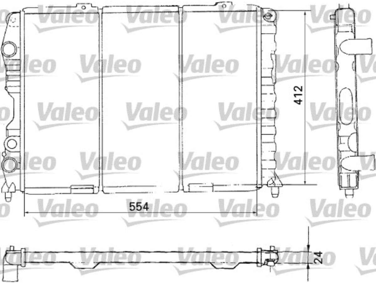 Kühler, Motorkühlung VALEO 731283