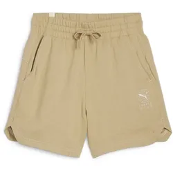 PUMA Better Sportswear 5'' High-Waist Sweatshorts Damen 83 - prairie tan XS