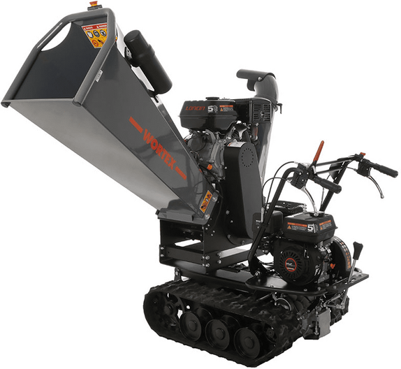 Wortex Tiger D420/120L - Broyeur à moteur thermique avec base à chenilles - Moteur Loncin D420