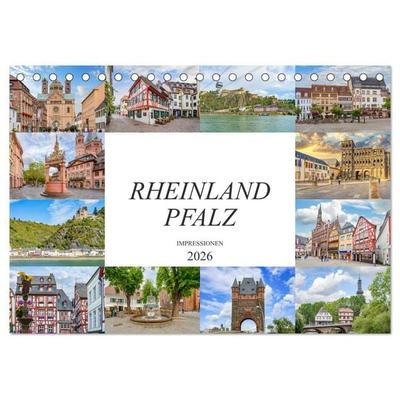 Rheinland Pfalz Impressionen (Tischkalender 2026 DIN A5 quer), CALVENDO Monatskalender
