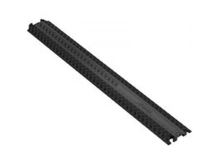 VEVOR Câble de protection de rampe 4x1,3 cm Câble de passage Sol Tpr Capacité Charge 907 kg Goulotte Passe Câble Ralentisseur Modulaire pour Protéger Fils 100x13x2 cm