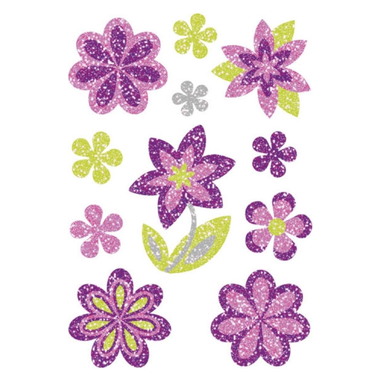 Magni Sticker MAGIC Blumen Diamond glitter (11 Sticker) (6293)