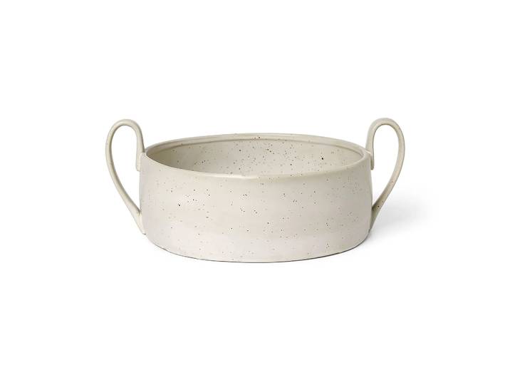 Ferm Living Bol Flow Centrepiece Off-white speckle