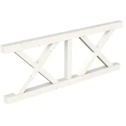 Skan Holz Andreaskreuz-Brüstung für Terrassenüberdachung 220 cm, weiß