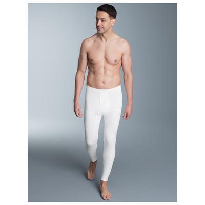 Lange Unterhose TRIGEMA "TRIGEMA Lange Unterhose im Doppelpack", Herren, Gr. 9, 2 Stk., weiß, 100% Baumwolle (Bio-Baumwolle kbA), Unterhosen Unterhose Unterwäsche Multipacks Lange Unterhose