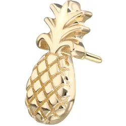 14 Karat Gold Schraubaufsatz mit Außengewinde ANANAS