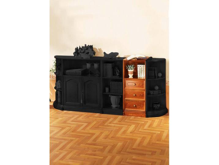 Teilmassive Möbelserie mit Echtholzfurnier, Kirschbaum, Schubladenschrank