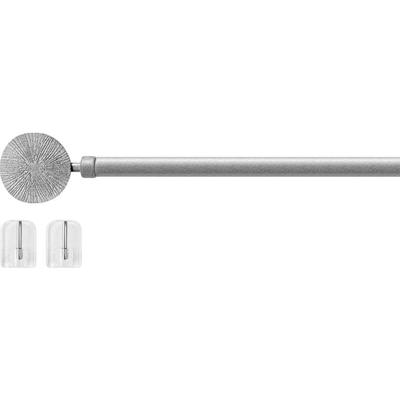 Scheibenstange GOOD LIFE "Kreis" Gr. 2, silber (silberfarben), Ø:10mm, Kunststoff, Metall, Gardinenstangen